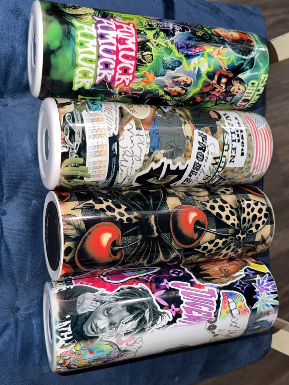Kids Printed Tumbler - Multicolor Graphic Design